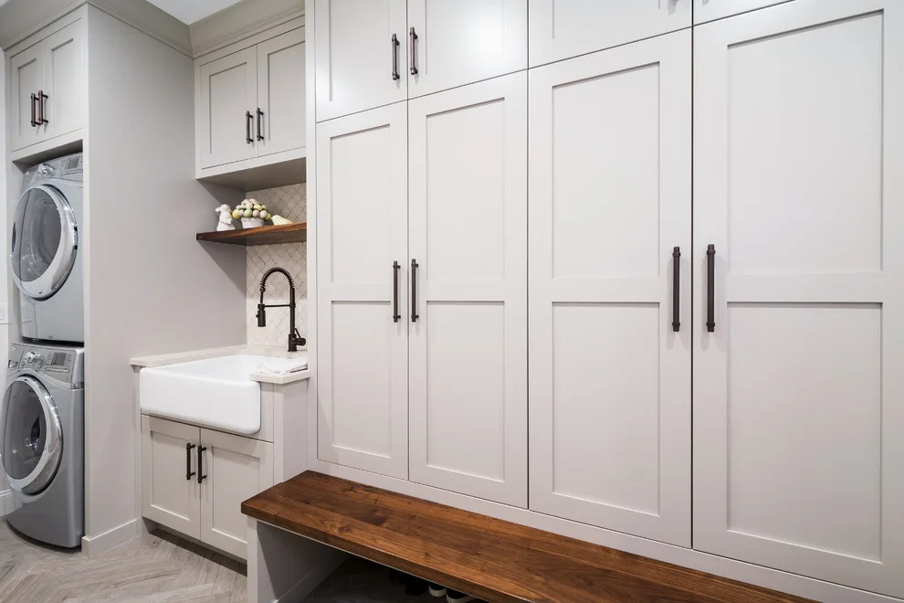 Mudroom at Island Lake by Labra Design Build - Photo 2