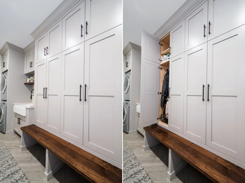 Mudroom at Island Lake by Labra Design Build - Photo 8