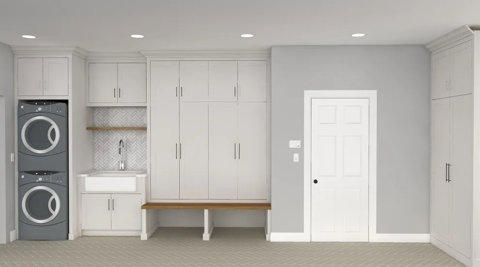 Mudroom at Island Lake by Labra Design Build - Photo 21