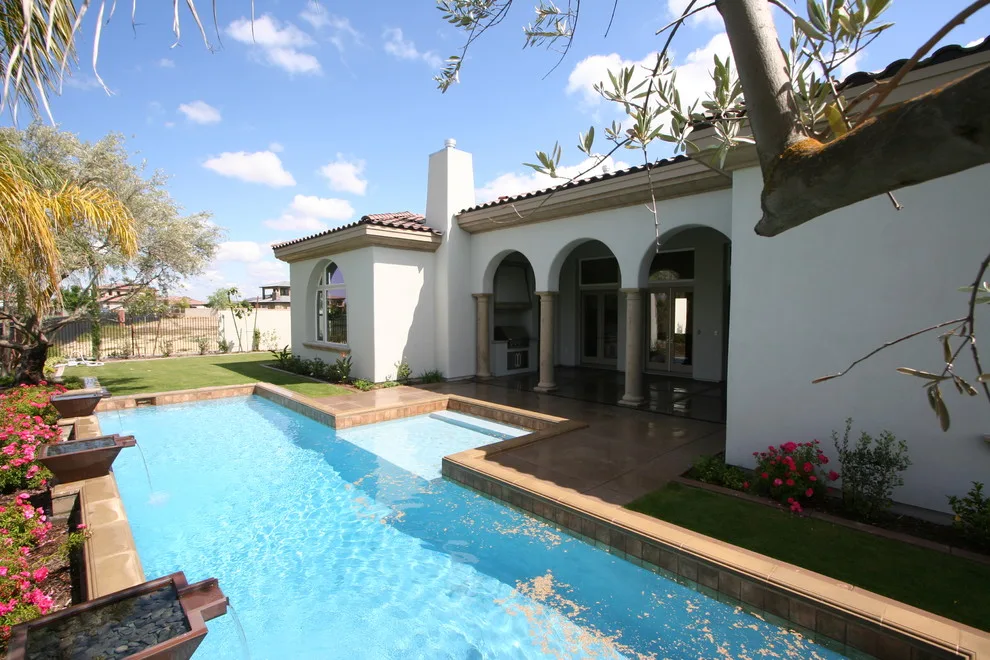 Italian Villa Courtyard by Sweaney Custom Homes, Inc. - Photo 2