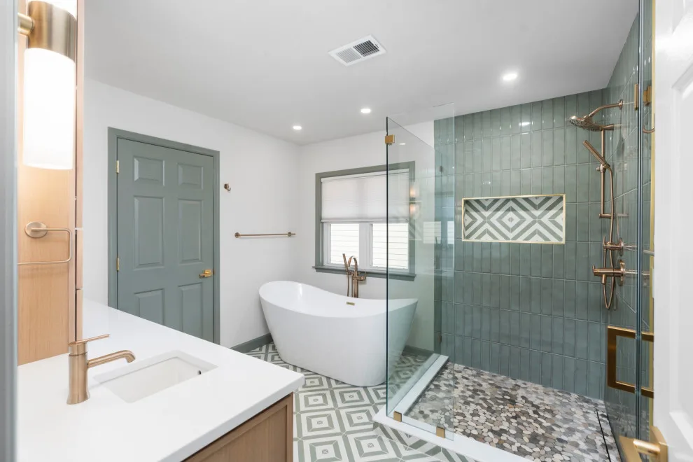 Johnson Village Main Bathroom by Casey Eves Design - Photo 7