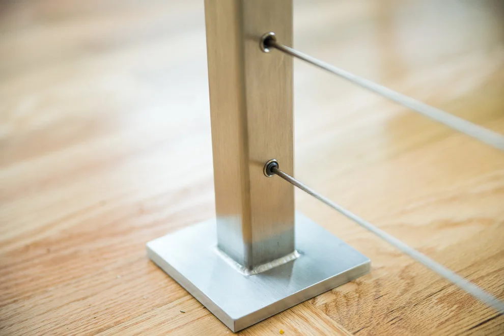 Stainless Steel Cable and Walnut Handrail Project by Labra Design Build - Photo 8