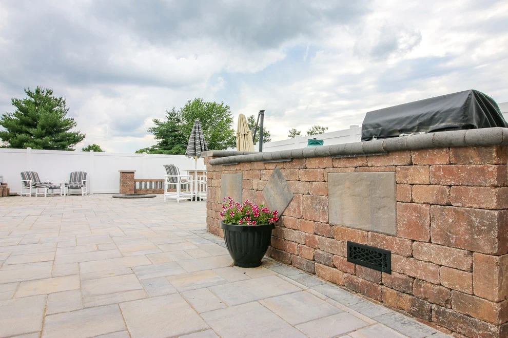 Patio, Fire Pit and Outdoor Kitchen by Lambs Lawn Service & Landscaping - Photo 8