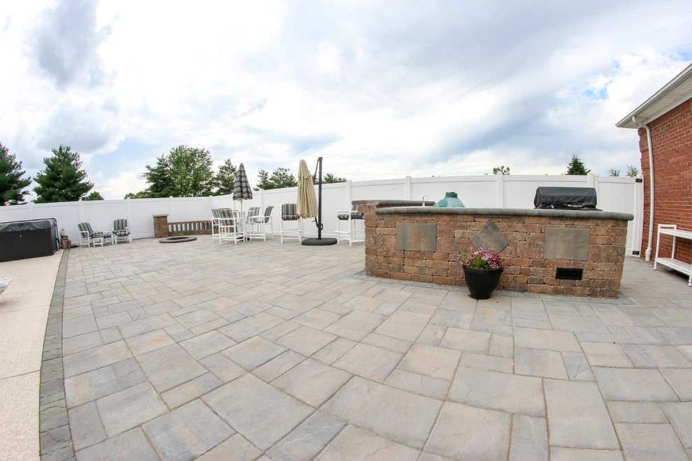 Patio, Fire Pit and Outdoor Kitchen by Lambs Lawn Service & Landscaping - Photo 10