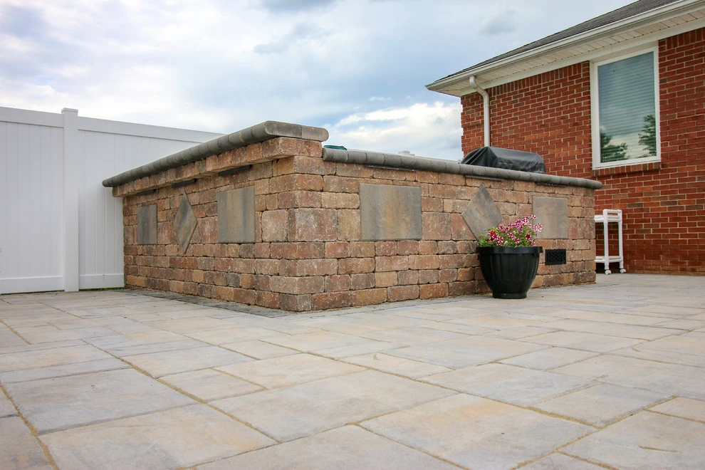 Patio, Fire Pit and Outdoor Kitchen by Lambs Lawn Service & Landscaping - Photo 6