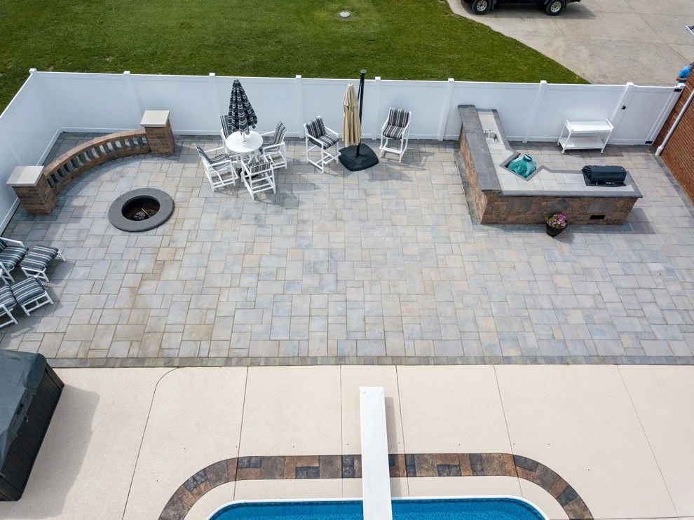 Patio, Fire Pit and Outdoor Kitchen by Lambs Lawn Service & Landscaping - Photo 7