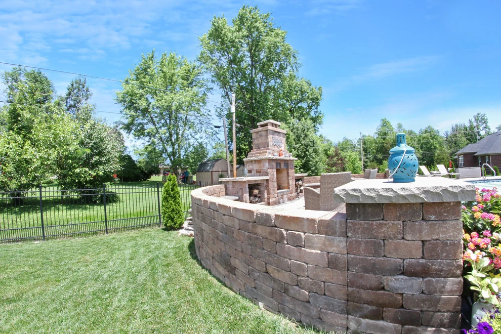 Paver Pool Deck & Fire Place by Lambs Lawn Service & Landscaping - Photo 7