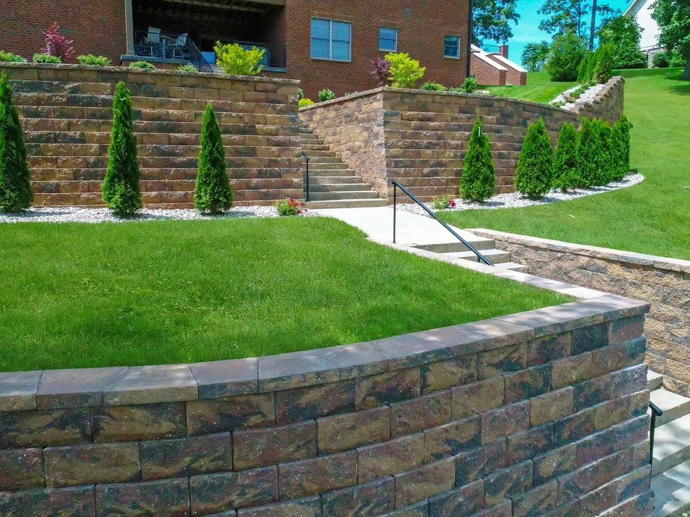 Two Tier Retaining Wall by Lambs Lawn Service & Landscaping - Photo 3