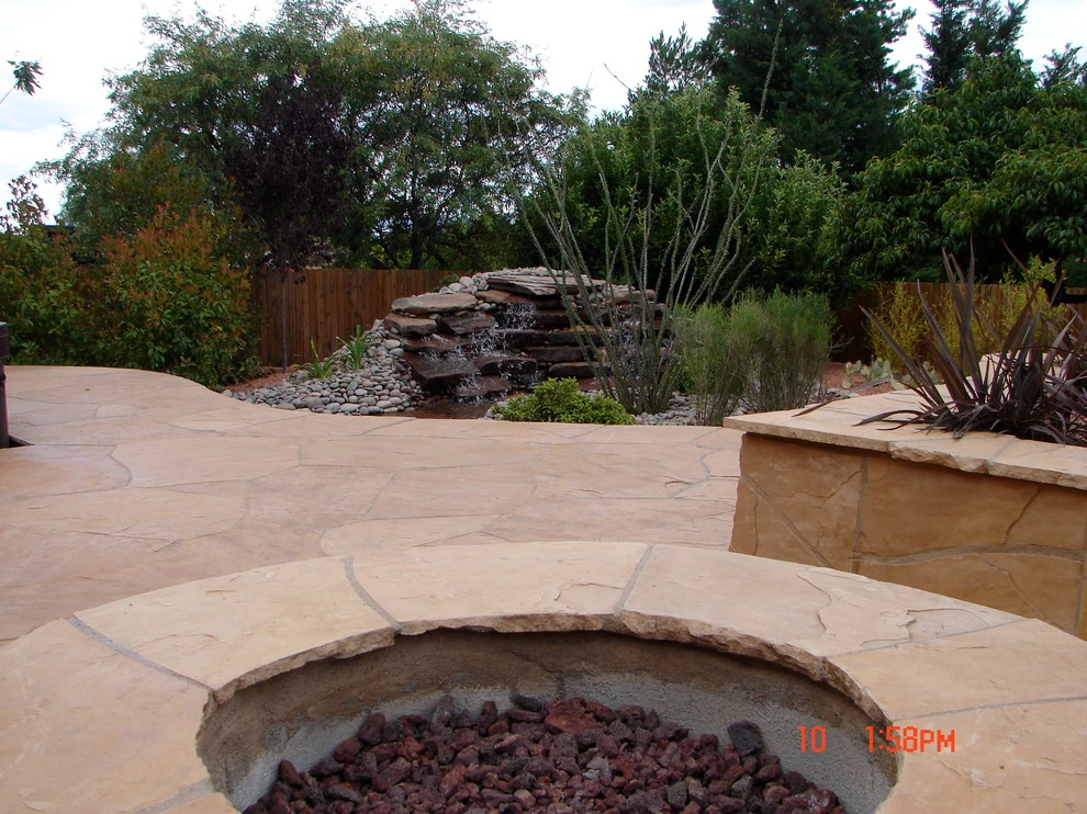 Landscape and Hardscape makeover of back yard area by Land Art Works, Inc. - Photo 4