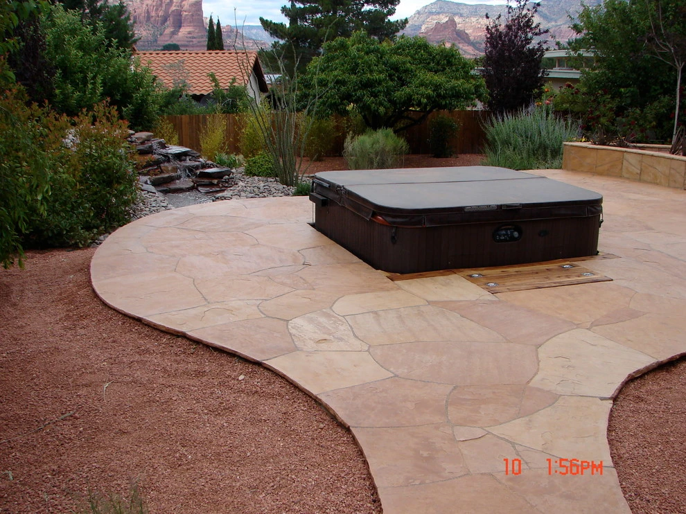 Landscape and Hardscape makeover of back yard area by Land Art Works, Inc. - Photo 2