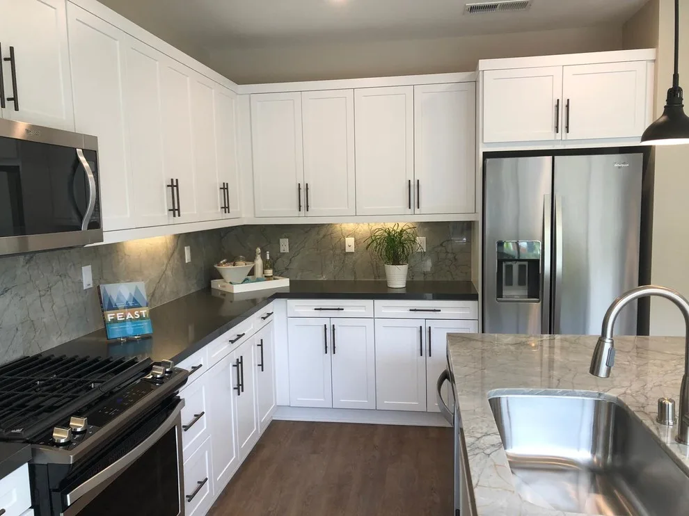 Contemporary Monochrome Kitchen, Newport Beach CA by OC Builders Group - Photo 2