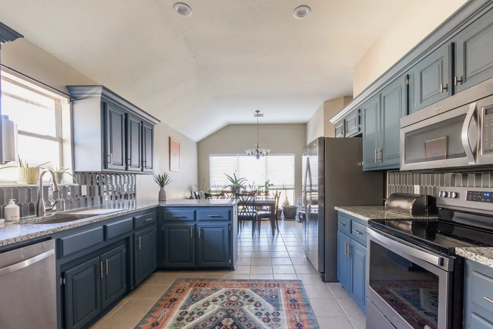 Blue Cabinet Kitchen by Ten Key Home & Kitchen Remodels - Photo 4