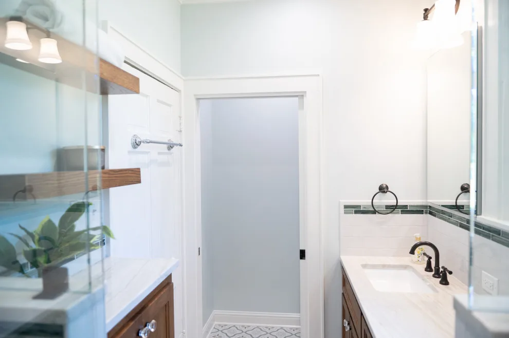 Lake House Main Bathroom by Jackson Construction, Inc. - Photo 7