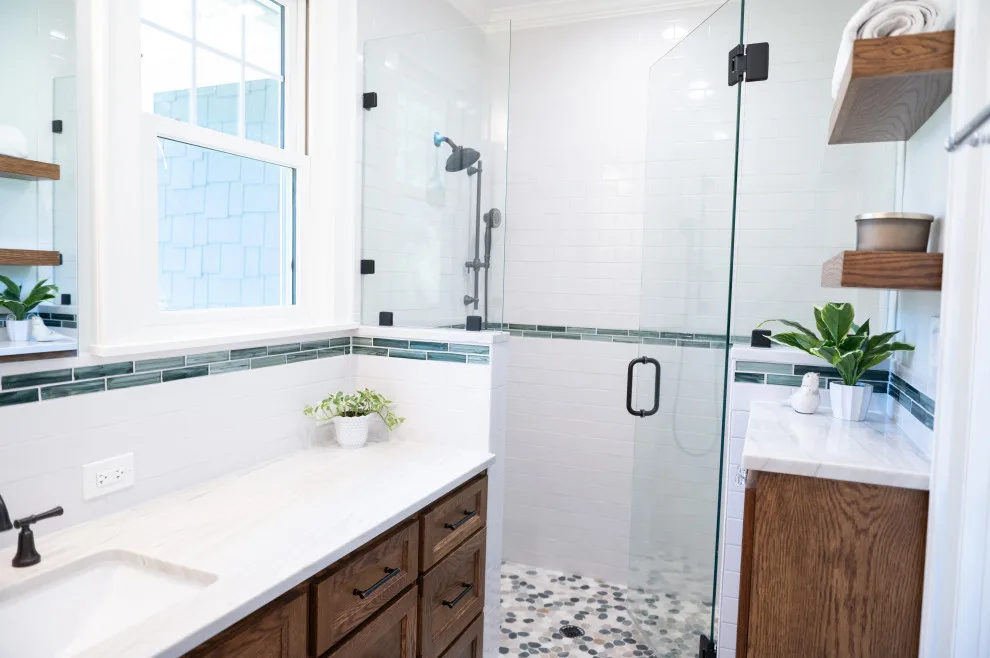 Lake House Main Bathroom by Jackson Construction, Inc. - Photo 5
