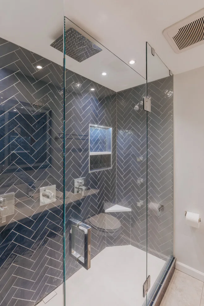 Custom Tile Shower in Lake Oswego by Lamont Bros. Design & Construction - Photo 6