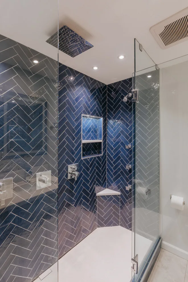 Custom Tile Shower in Lake Oswego by Lamont Bros. Design & Construction - Photo 9