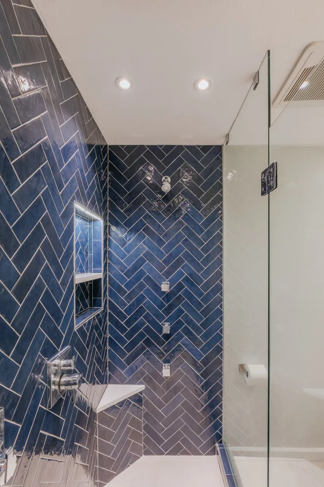 Custom Tile Shower in Lake Oswego by Lamont Bros. Design & Construction - Photo 11