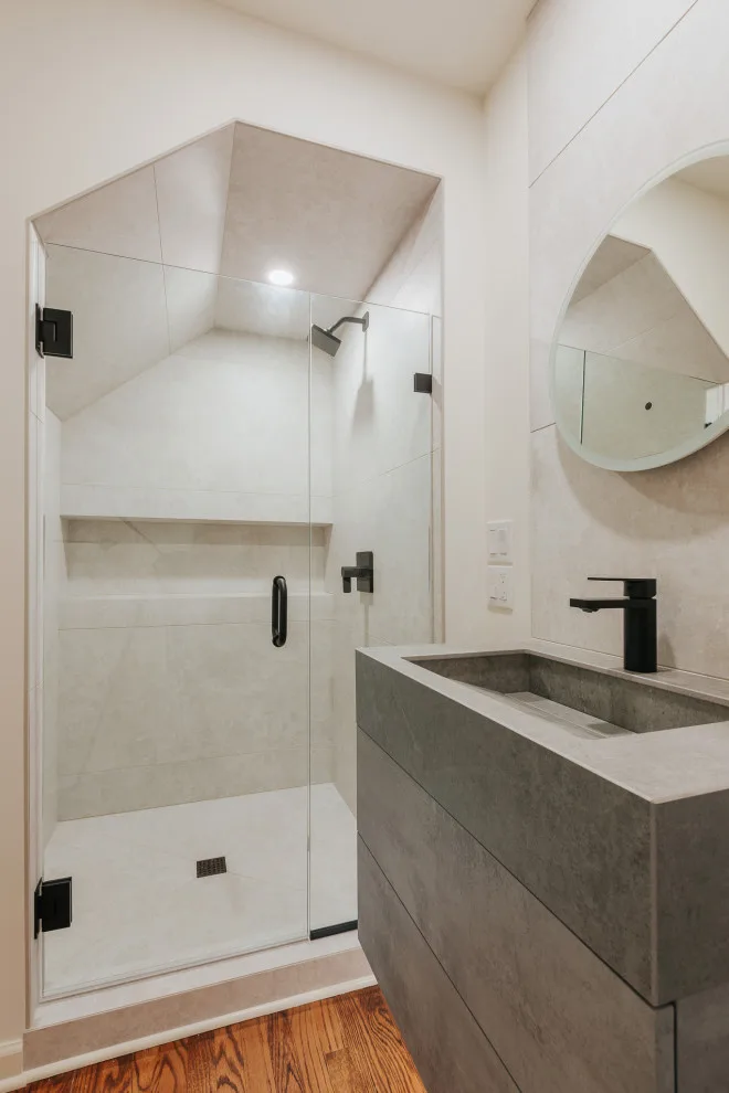 Lake Oswego Contemporary Bathroom Renovation for Two by Lamont Bros. Design & Construction - Photo 9