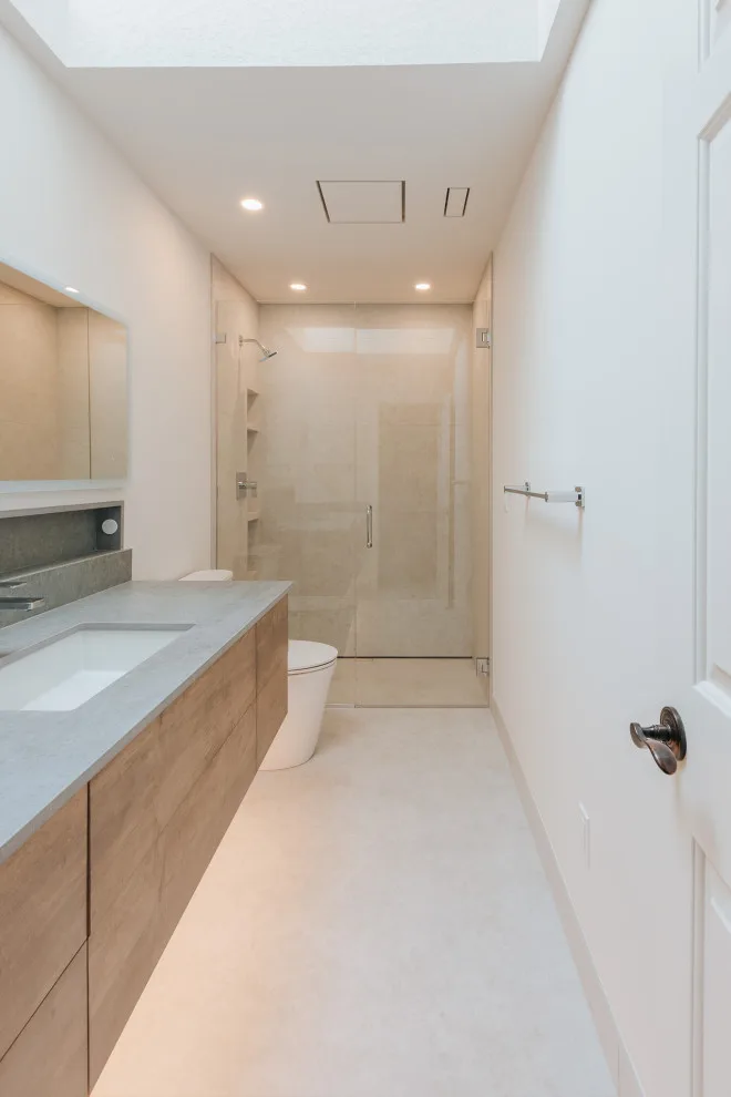 Lake Oswego Contemporary Bathroom Renovation for Two by Lamont Bros. Design & Construction - Photo 8
