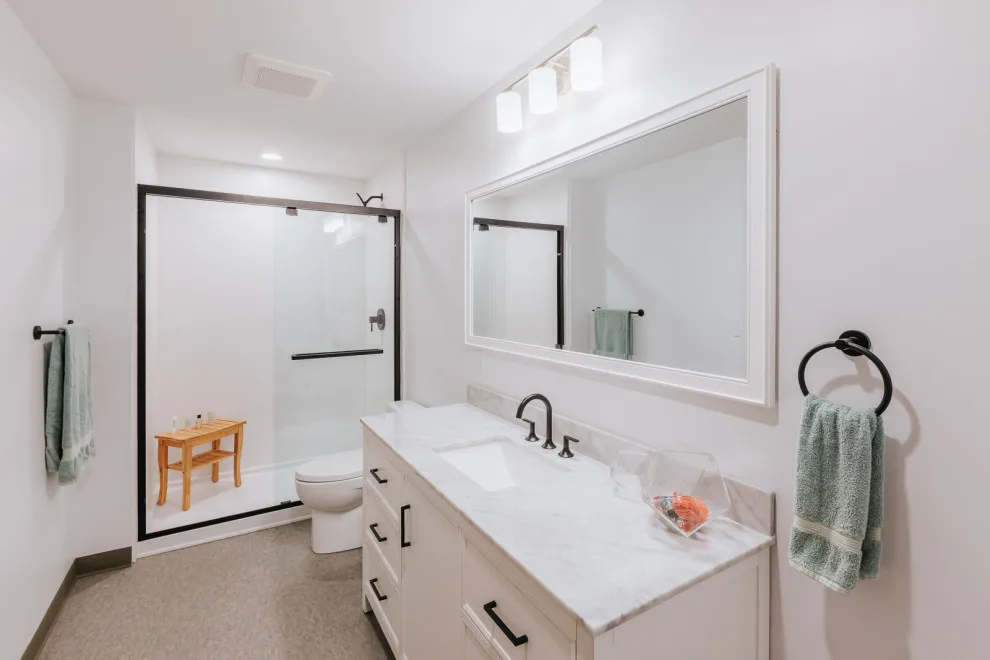Oswego Lake Simple Bathroom Renovation by Lamont Bros. Design & Construction - Photo 9