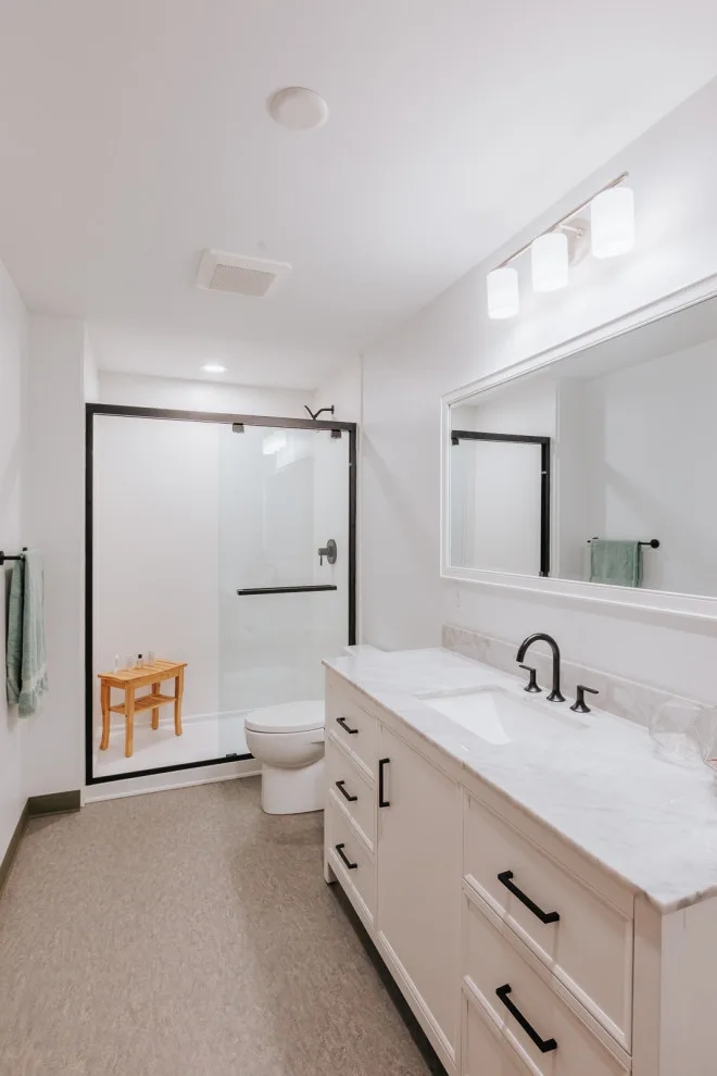 Oswego Lake Simple Bathroom Renovation by Lamont Bros. Design & Construction - Photo 13