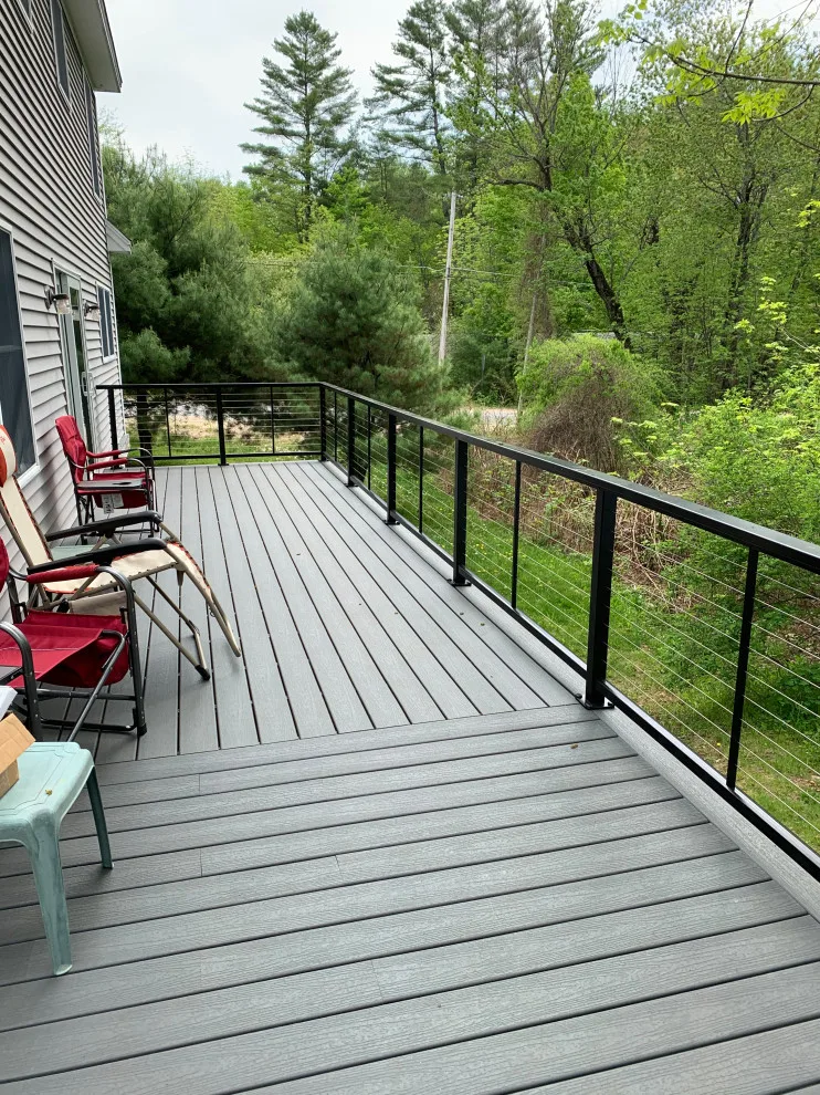 Decking with cable railing composite material by Nightingale Carpentry And Painting LLC - Photo 3