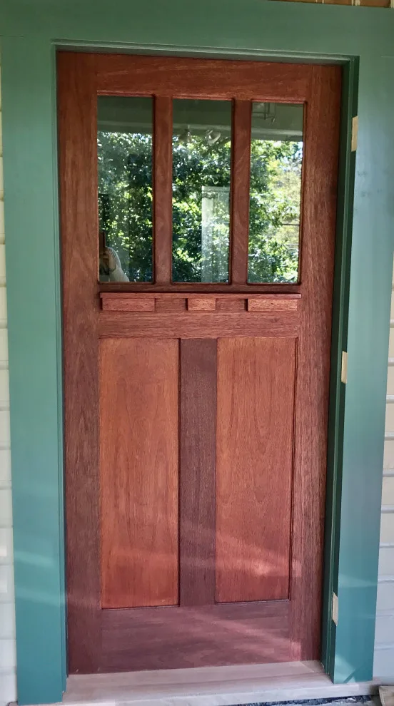 Bespoke Mahogany Artisan Door by Longing Woodworks Company - Photo 4