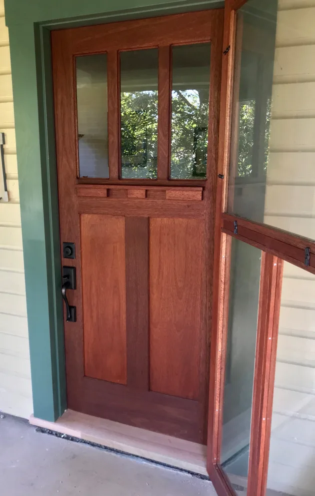 Bespoke Mahogany Artisan Door by Longing Woodworks Company - Photo 2