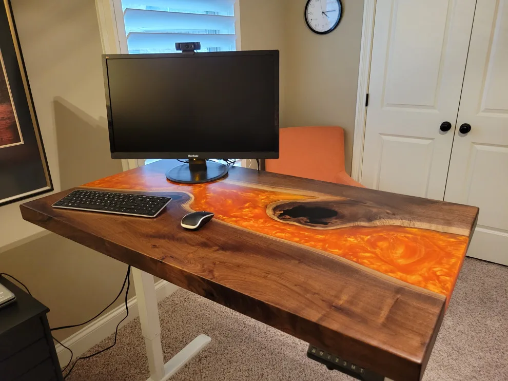 Live Edge Lava River Desk in Black Walnut by The Ole Wood Shack - Photo 4