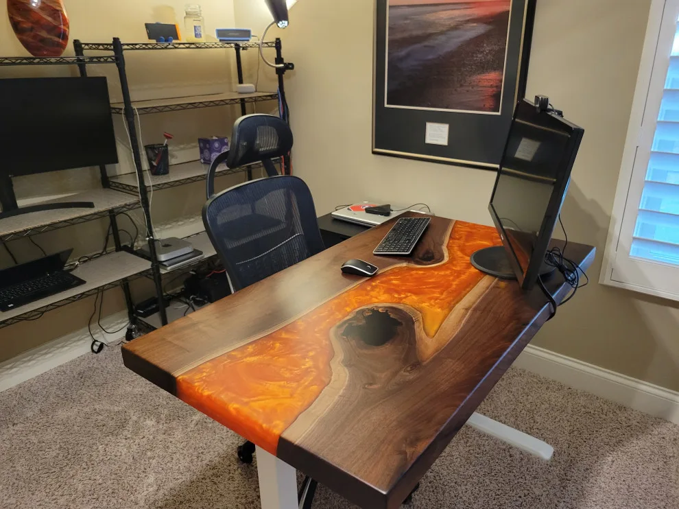 Live Edge Lava River Desk in Black Walnut by The Ole Wood Shack - Photo 2