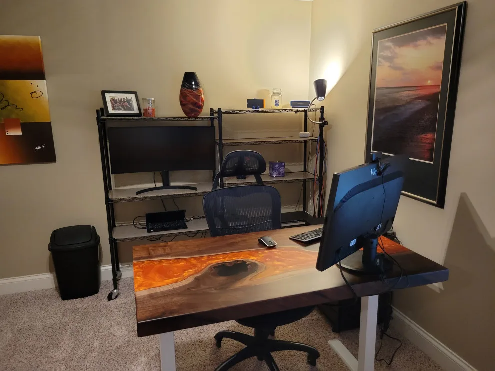Live Edge Lava River Desk in Black Walnut by The Ole Wood Shack - Photo 3