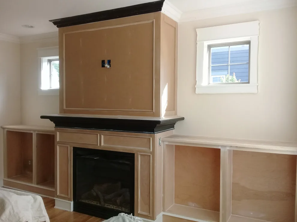 Constructing a fireplace by Metafuni Construction Interior Design - Photo 7