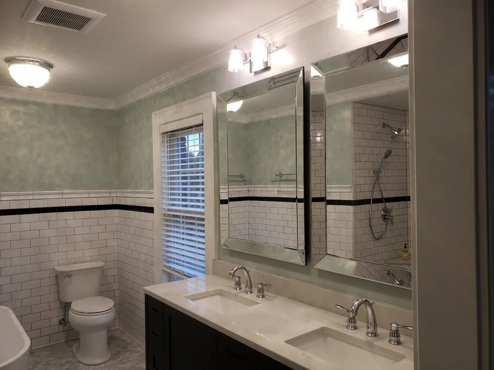 Elegant Monochrome Bathroom by CJC Carpentry, LLC - Photo 2