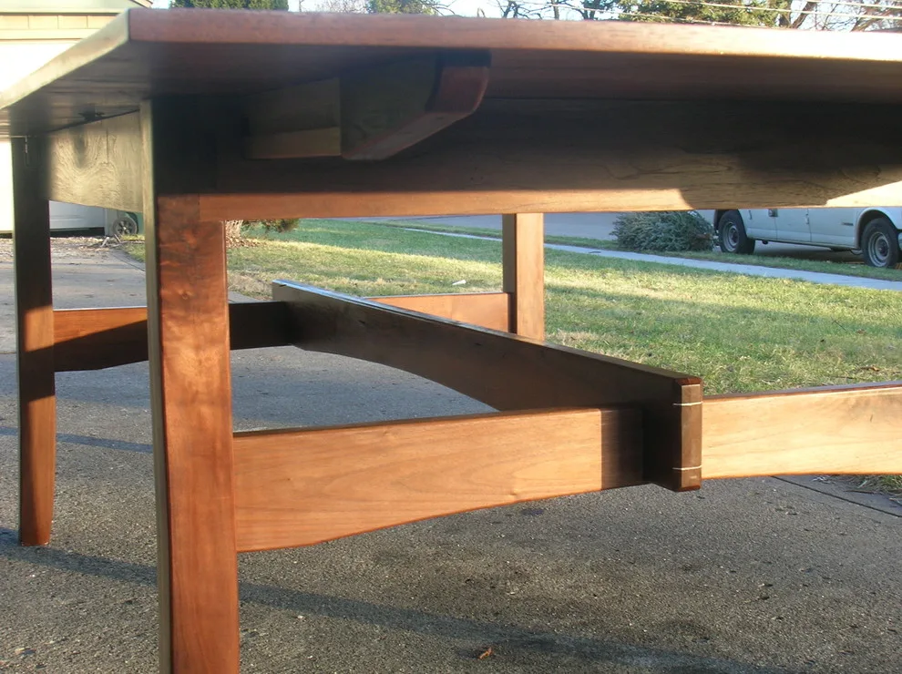 Bespoke black walnut trestle table by Norwegian Wood - Photo 3