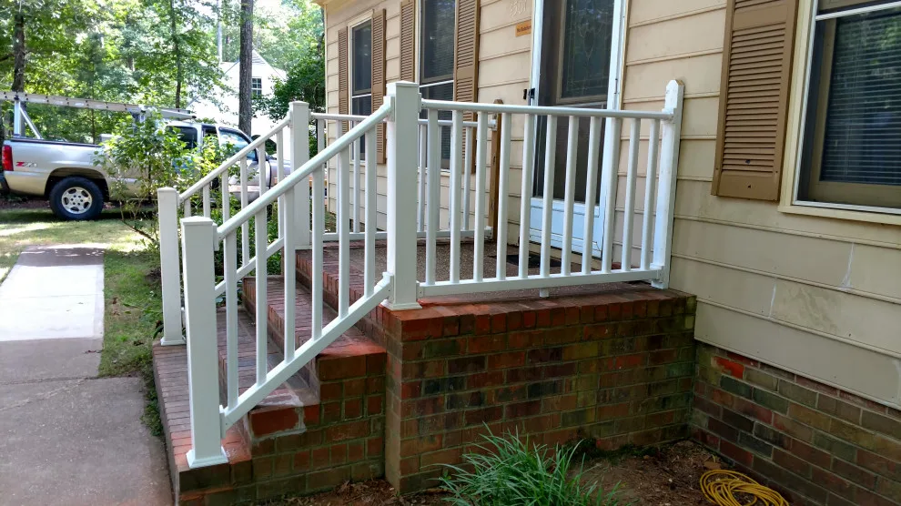 Installation of front porch railing by Danny R Ammons Jr Construction - Photo 2