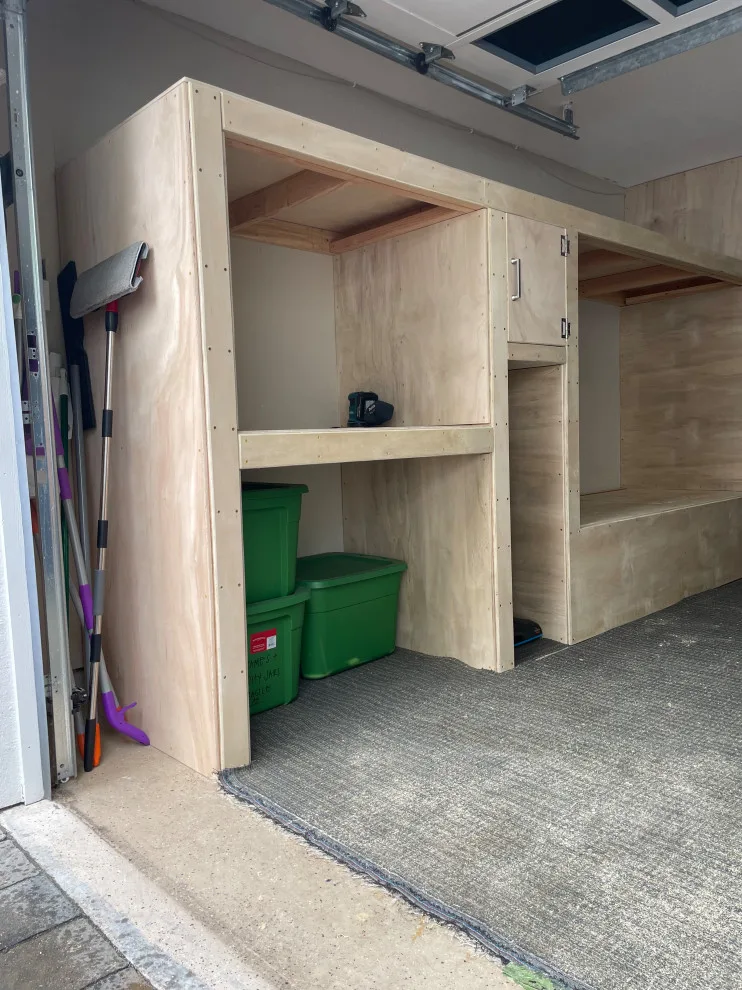 Garage Shelving with Integrated Bed by David Bullene Designs - Photo 8