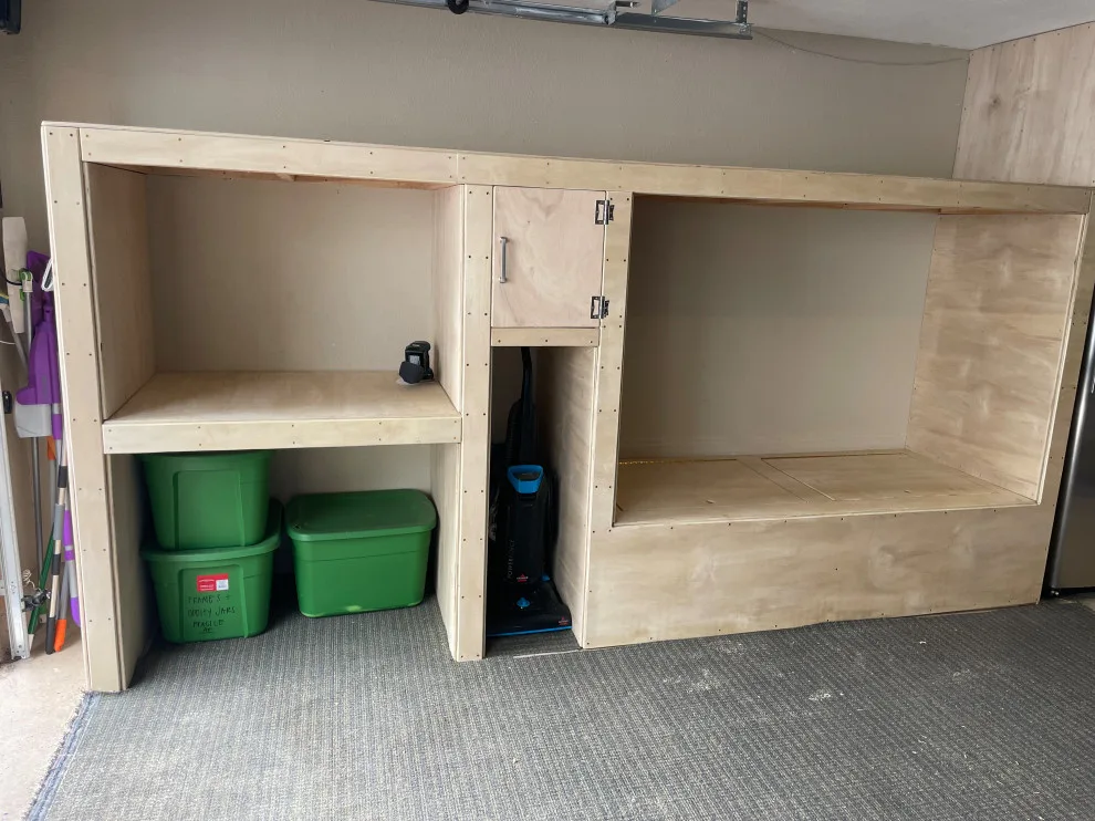 Garage Shelving with Integrated Bed by David Bullene Designs - Photo 10