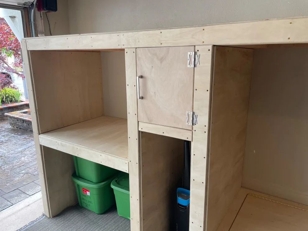 Garage Shelving with Integrated Bed by David Bullene Designs - Photo 7
