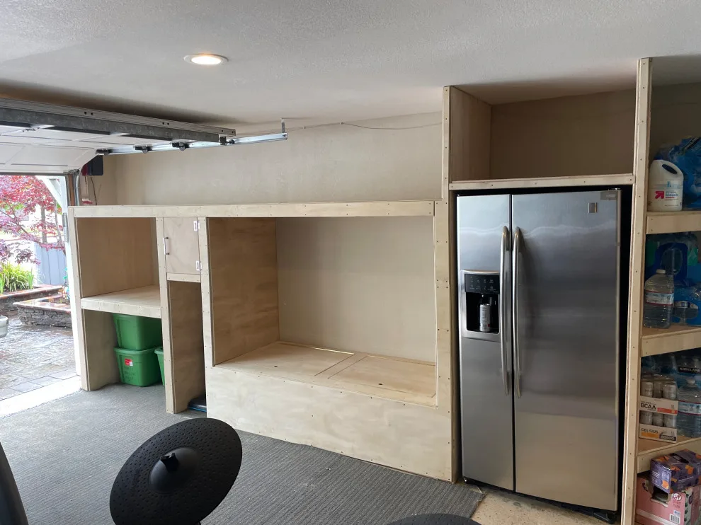 Garage Shelving with Integrated Bed by David Bullene Designs - Photo 9