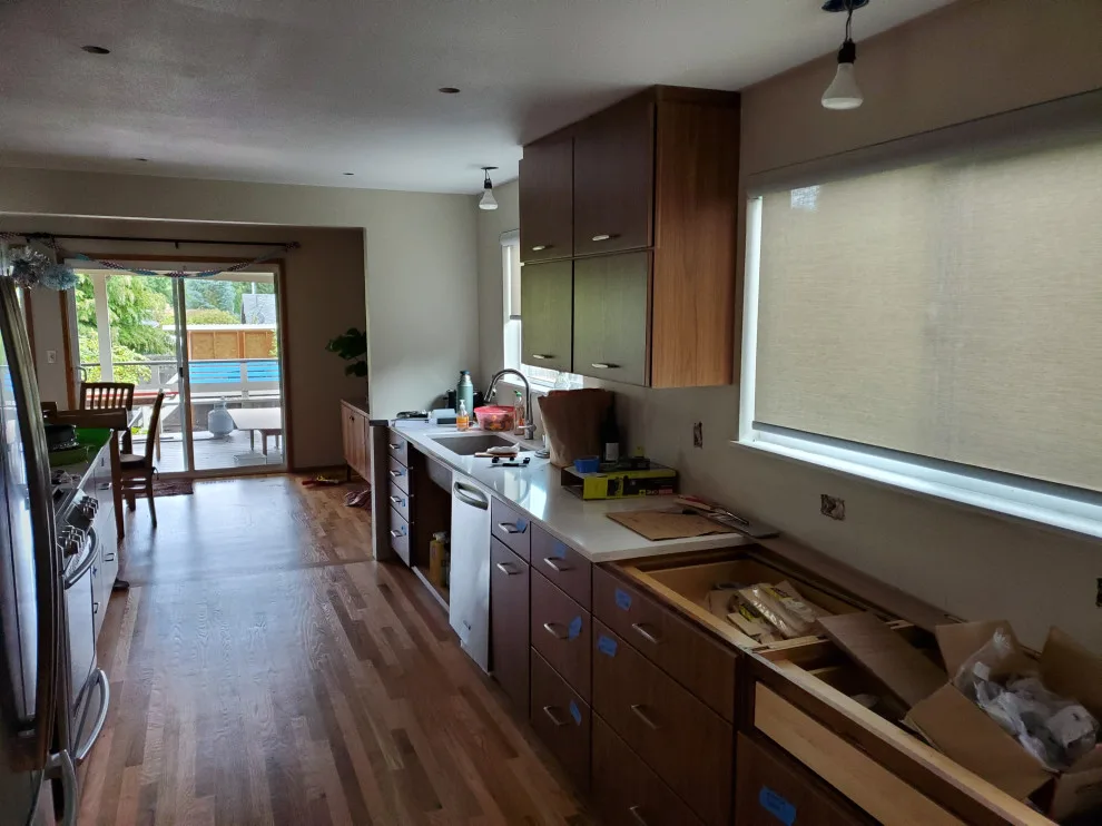 kitchen cabinet installation by Teaham Construction - Photo 3