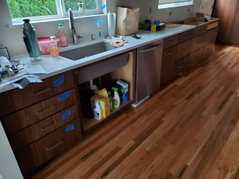 kitchen cabinet installation by Teaham Construction - Photo 2
