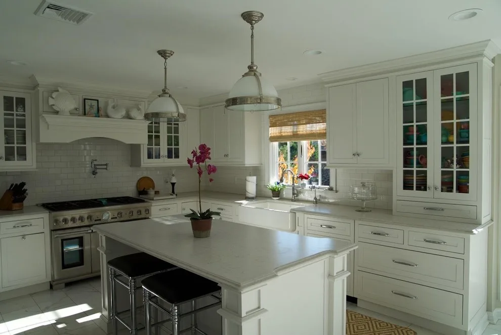 Timeless White Kitchen by Michael Aiello Construction, Inc. - Photo 2