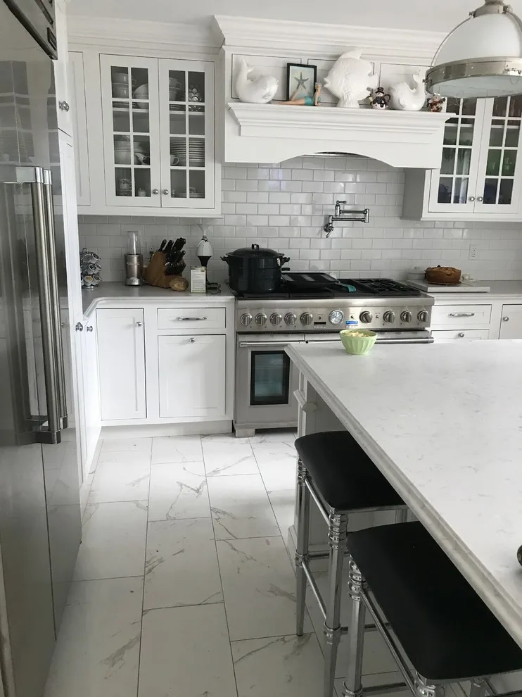 Timeless White Kitchen by Michael Aiello Construction, Inc. - Photo 5