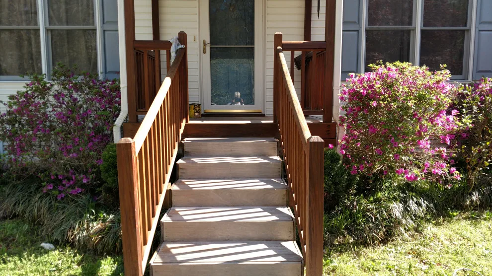 New Kent porch staining project by Danny R Ammons Jr Construction - Photo 3