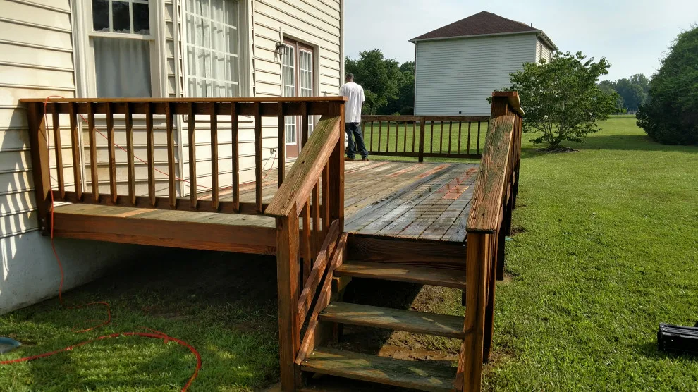 Varina deck restoration and staining project by Danny R Ammons Jr Construction - Photo 3