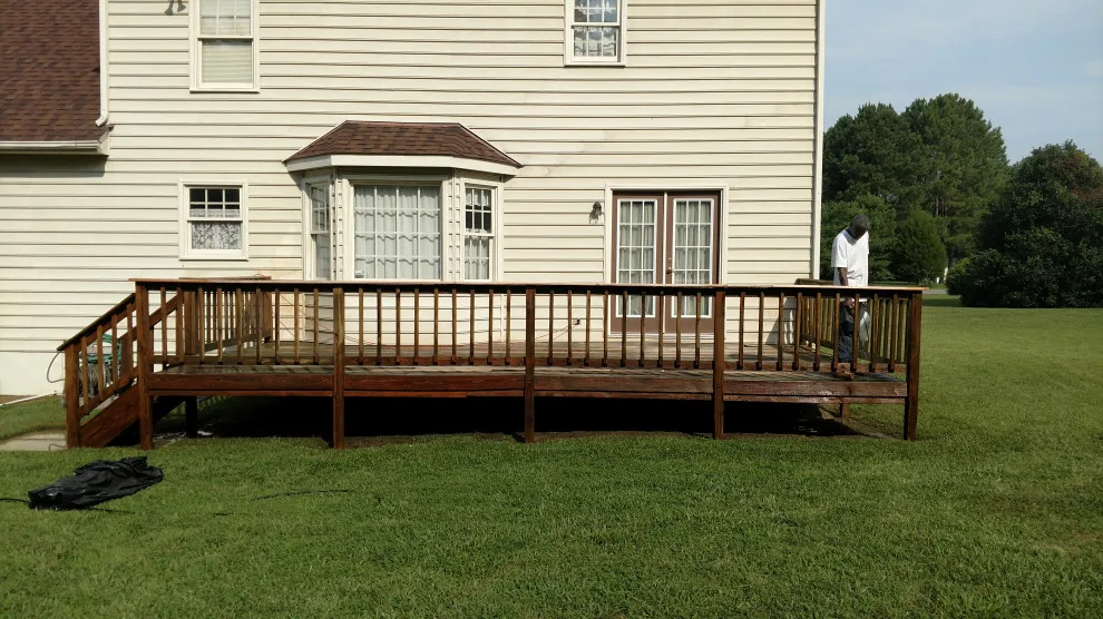 Varina deck restoration and staining project by Danny R Ammons Jr Construction - Photo 11