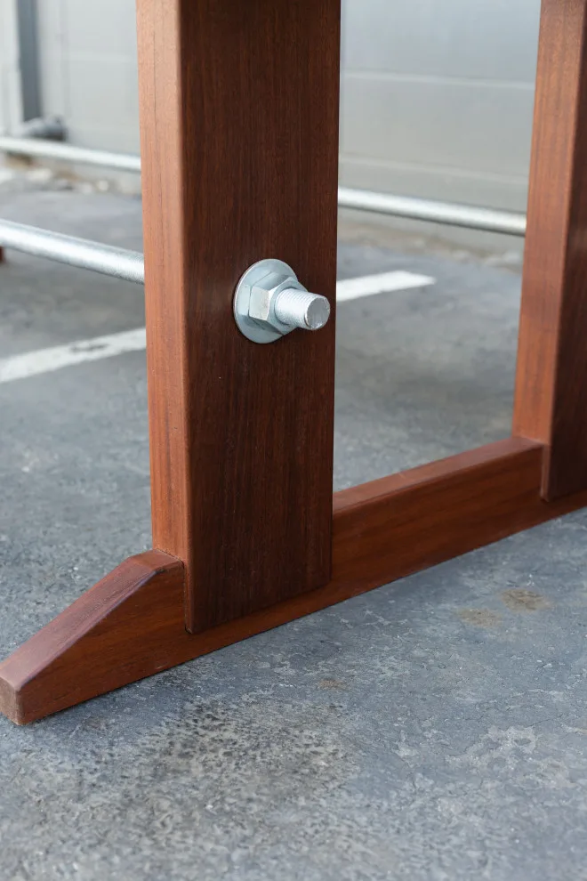 River Table with Walnut Slab by Santa Cruz Timber Works - Photo 7