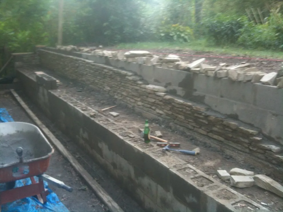Petanque Court Backwall - Phase 2 by Paoke Stoneworks - Photo 120