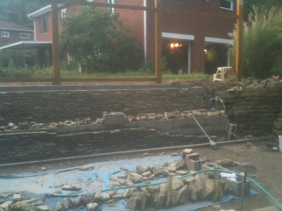 Petanque Court Backwall - Phase 2 by Paoke Stoneworks - Photo 122
