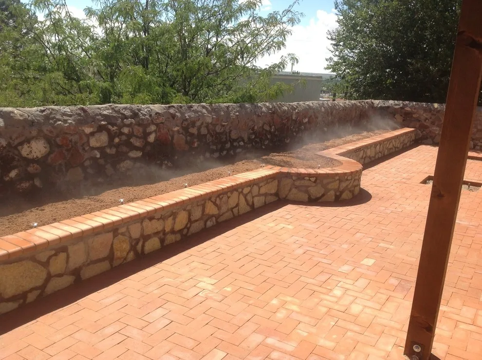 Affordable Rainbow Rock Beds with Brick by Abescape Landscaping & Irrigation - Photo 6